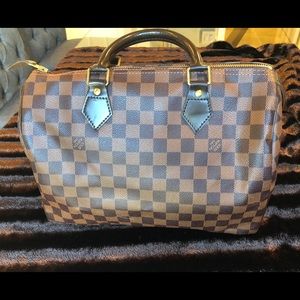 Authentic Louis Vuitton Speedy 30 Damier Brown